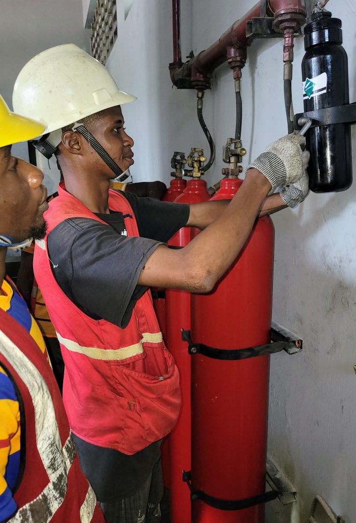 technicians at work
